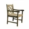Renaissance Eco-friendly Outdoor Hand-scraped Hardwood Garden Arm Chair - Renaissance Eco-friendly Outdoor Hand-scraped Hardwood Garden Arm Chair