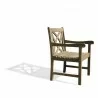 Renaissance Eco-friendly Outdoor Hand-scraped Hardwood Garden Arm Chair - Side - Renaissance Eco-friendly Outdoor Hand-scraped Hardwood Garden Arm Chair - Side
