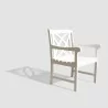 Bradley Eco-friendly Outdoor White Hardwood Garden Arm Chair - Angled Small - Bradley Eco-friendly Outdoor White Hardwood Garden Arm Chair - Angled Small
