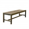 Renaissance Eco-friendly 5-foot Backless Outdoor Hand-scraped Hardwood Garden Bench - Angled