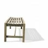 Renaissance Eco-friendly 5-foot Backless Outdoor Hand-scraped Hardwood Garden Bench - Side - Renaissance Eco-friendly 5-foot Backless Outdoor Hand-scraped Hardwood Garden Bench - Side