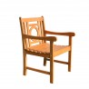 Malibu Eco-friendly Outdoor Hardwood Garden Arm Chair - Actual