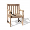 Renaissance Eco-friendly Outdoor Hand-scraped Hardwood Garden Arm Chair