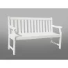 Bradley Eco-friendly 5-foot Outdoor White Wood Garden Bench - No Shaddow - Bradley Eco-friendly 5-foot Outdoor White Wood Garden Bench - No Shaddow