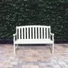Bradley Eco-friendly 4-foot Outdoor White Wood Garden Bench - Bradley Eco-friendly 4-foot Outdoor White Wood Garden Bench