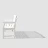 Bradley Eco-friendly 4-foot Outdoor White Wood Garden Bench - Bradley Eco-friendly 4-foot Outdoor White Wood Garden Bench
