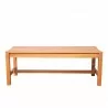 Malibu Eco-friendly 4-foot Backless Outdoor Hardwood Garden Bench - Front - Malibu Eco-friendly 4-foot Backless Outdoor Hardwood Garden Bench - Front