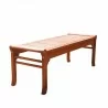 Malibu Eco-friendly 4-foot Backless Outdoor Hardwood Garden Bench - Angled - Malibu Eco-friendly 4-foot Backless Outdoor Hardwood Garden Bench - Angled
