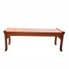 Malibu Eco-friendly 4-foot Backless Outdoor Hardwood Garden Bench