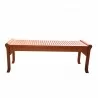 Malibu Eco-friendly 4-foot Backless Outdoor Hardwood Garden Bench - Malibu Eco-friendly 4-foot Backless Outdoor Hardwood Garden Bench