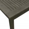 Renaissance Outdoor \Wood Patio Stacking Dining Table - Table Edge Close-up