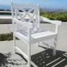 Bradley Outdoor Wood Patio Stacking Dining Chair - Bradley Outdoor Wood Patio Stacking Dining Chair