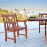 Malibu Outdoor Wood Patio Dining Chair