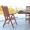 Malibu Outdoor Wood Patio Reclining Chair - 