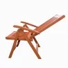 Malibu Outdoor Wood Patio Reclining Chair - Reclined - Malibu Outdoor Wood Patio Reclining Chair - Reclined