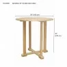 Anderson Teak Bahama 39-inch Round Bar Table- dimension - Anderson Teak Bahama 39-inch Round Bar Table- dimension