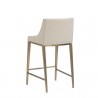 Sunpan Dionne Counter Stool in Monument Oatmeal - Back Side Angle