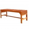 Malibu Outdoor Wood Patio Backless Benches - White BG