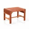 Malibu Outdoor Wood Patio Dining Backless Chair - Malibu Outdoor Wood Patio Dining Backless Chair