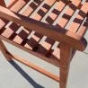 Malibu Outdoor Wood Patio Dining Chair - Seat Close-Up - Malibu Outdoor Wood Patio Dining Chair - Seat Close-Up