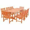Malibu Outdoor Wood Patio Dining Extension Table -Cutout - Malibu Outdoor Wood Patio Dining Extension Table -Cutout