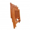  Malibu Outdoor Wood Patio Reclining Chairs - Folded