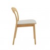 Greenington Hanna Chair Leather Seat, Wheat (Set of 2) - Side Angle