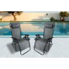Zero Gravity Recliner/Lounger with Cup Holder - Grey - 