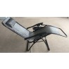 Zero Gravity Recliner/Lounger with Cup Holder - Grey - Reclined