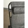 Zero Gravity Recliner/Lounger with Cup Holder - Grey - Back Rest Detail - Zero Gravity Recliner/Lounger with Cup Holder - Grey - Back Rest Detail