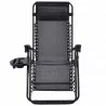 Zero Gravity Recliner/Lounger with Cup Holder - Grey  - Zero Gravity Recliner/Lounger with Cup Holder - Grey 