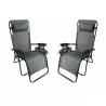 Zero Gravity Recliner/Lounger with Cup Holder - Grey - White BG - Zero Gravity Recliner/Lounger with Cup Holder - Grey - White BG
