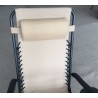 Zero Gravity Recliner/Lounger with Cup Holder - Cream - Head rest detail