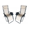 Zero Gravity Recliner/Lounger with Cup Holder - Cream 