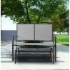Bellini Home and Garden Devani Loveseat Glider- Brown Frame/Mixed Tan Mesh Outdoor View - Bellini Home and Garden Devani Loveseat Glider- Brown Frame/Mixed Tan Mesh Outdoor View