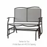 Bellini Home and Garden Devani Loveseat Glider- Brown Frame/Mixed Tan Mesh - Bellini Home and Garden Devani Loveseat Glider- Brown Frame/Mixed Tan Mesh