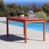  Malibu Outdoor Wood Patio Dining Table - Lifestyle