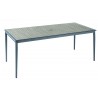 Alfresco Home Oden Gray 78" Rectangular Alum/Polywood Dining Table - Front Side Angle