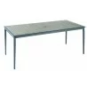 Alfresco Home Oden Gray 78" Rectangular Alum/Polywood Dining Table - Front Side Angle - Alfresco Home Oden Gray 78" Rectangular Alum/Polywood Dining Table - Front Side Angle