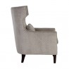 Sunpan Marbelle Lounge Chair - Gallagher Dove - Side Angle