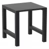 Compamia Vegas Bar Table 39 inch to 55 inch Extendable Table Black, Dark Gray, Taupe, White, Front Side Angle - Compamia Vegas Bar Table 39 inch to 55 inch Extendable Table Black, Dark Gray, Taupe, White, Front Side Angle
