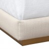 Sunpan Jenkins Bed King in Dazzle Cream - Base Angle