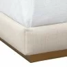 Sunpan Jenkins Bed King in Dazzle Cream - Base Angle - Sunpan Jenkins Bed King in Dazzle Cream - Base Angle