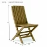 Comfort Folding Chair-dimension - Comfort Folding Chair-dimension