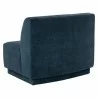 Sunpan Jaclyn Modular Armless Chair in Danny Dusty Blue - Back Side Angle - Sunpan Jaclyn Modular Armless Chair in Danny Dusty Blue - Back Side Angle