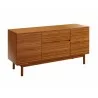 Greenington Erikka Sideboard, Amber, - Front Side Angle - Greenington Erikka Sideboard, Amber, - Front Side Angle