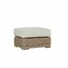 Havana Ottoman in Canvas Granite w/ Self Welt - Front Side Angle - Havana Ottoman in Canvas Granite w/ Self Welt - Front Side Angle