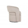 Sunpan Kourtney Swivel Lounge Chair Zenith Beige - Side Angle