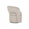 Sunpan Kourtney Swivel Lounge Chair Zenith Beige - Side Angle - Sunpan Kourtney Swivel Lounge Chair Zenith Beige - Side Angle