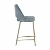 Sunpan Radella Counter Stool Bergen French Blue - Side Angle - Sunpan Radella Counter Stool Bergen French Blue - Side Angle